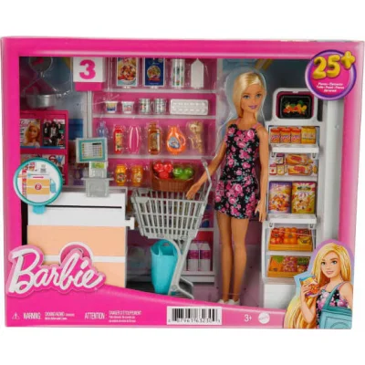 Barbie Süper Markette Oyun Seti