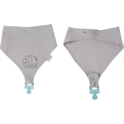 BabyJem Emzik Askılı Müslin Önlük, Gri