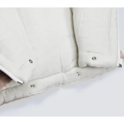 Bistyle Fermuarlı Natural Life Pike Battaniye Boy, Bej