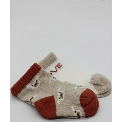 Bistyle Love Dog Penye Soket Çorap, 2'li, Bej