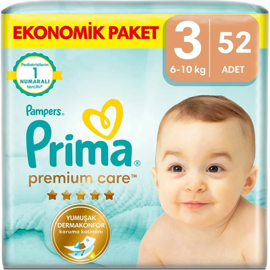 Prima Premium Care Eko Paket, 3 Beden, 52 Adet