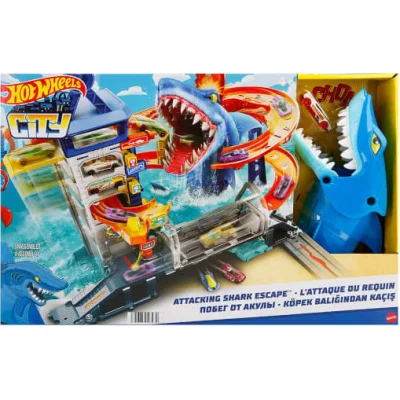 Hot Wheels City Köpek Balığından Kaçış Oyun Seti