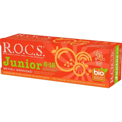 R.O.C.S. Junior Diş Macunu 6-12 Yaş 60 ml Meyveli Gökkuşağı