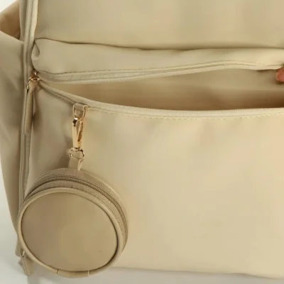 M&Y Diamond Anne Bebek Bakım Sırt Çantası 7345 Krem