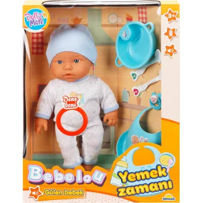 Sunman Bebelou Yemek Zamanı Sesli Bebek Seti 35 Cm 30021