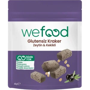 Wefood Zeytinli Kekikli Kraker, 40 g