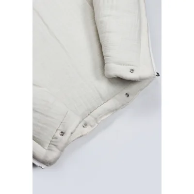 Bistyle Fermuarlı Natural Life Pike Battaniye Girl, Ekru