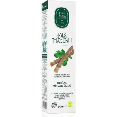 Eyüp Sabri Tuncer Doğal Diş Macunu, 90 g, Misvak Özlü