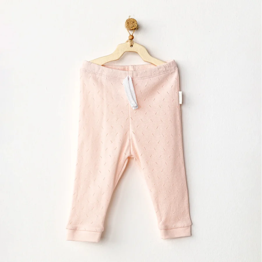 Andywawa Pants Jacquard Basic Pantolon, Koyu Pembe