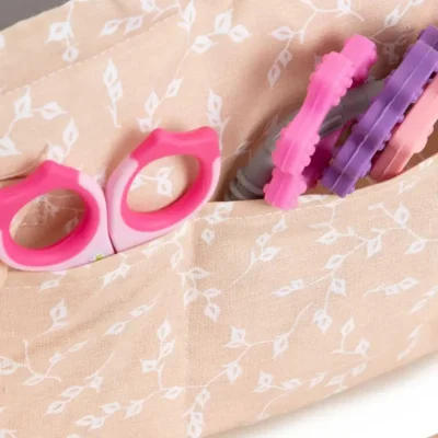 BabyJem Katlamalı Anne & Bebek Organizer, Somon, Çiçek