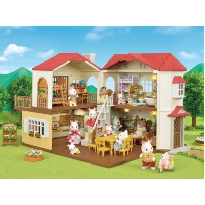 Sylvanian Families Kırmızı Çatılı Işıklı Şehir Evi