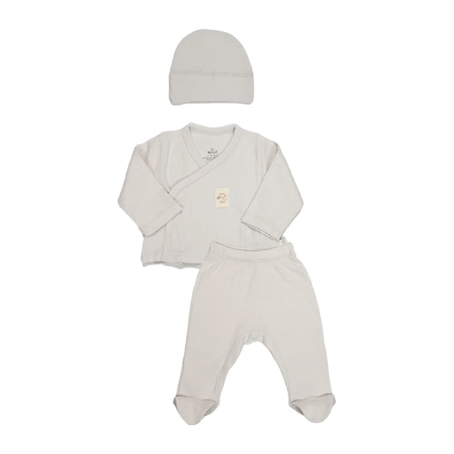 Bistyle Zıbın Takım Modal The Ocean, 3'lü, Bej