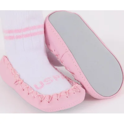 U.S. Polo Assn Çarık Çorap USB2800 Beyaz-Pembe, Pembe