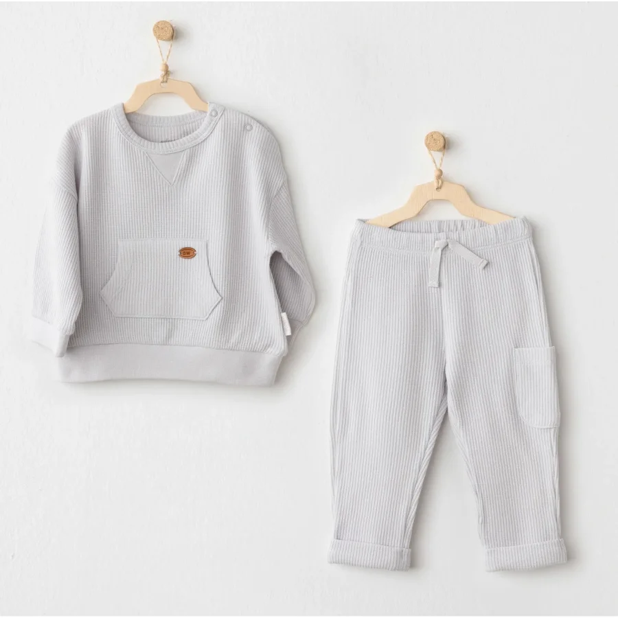 Andywawa Mummy S Snuggle Saurus Takım, 2'li, Gri