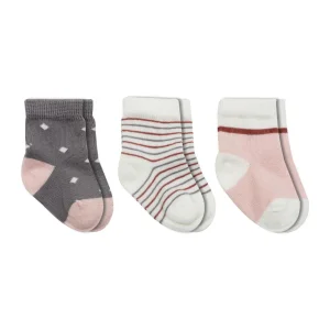 Bistyle Penye Kız Soket Çorap, 3'lü, Gri