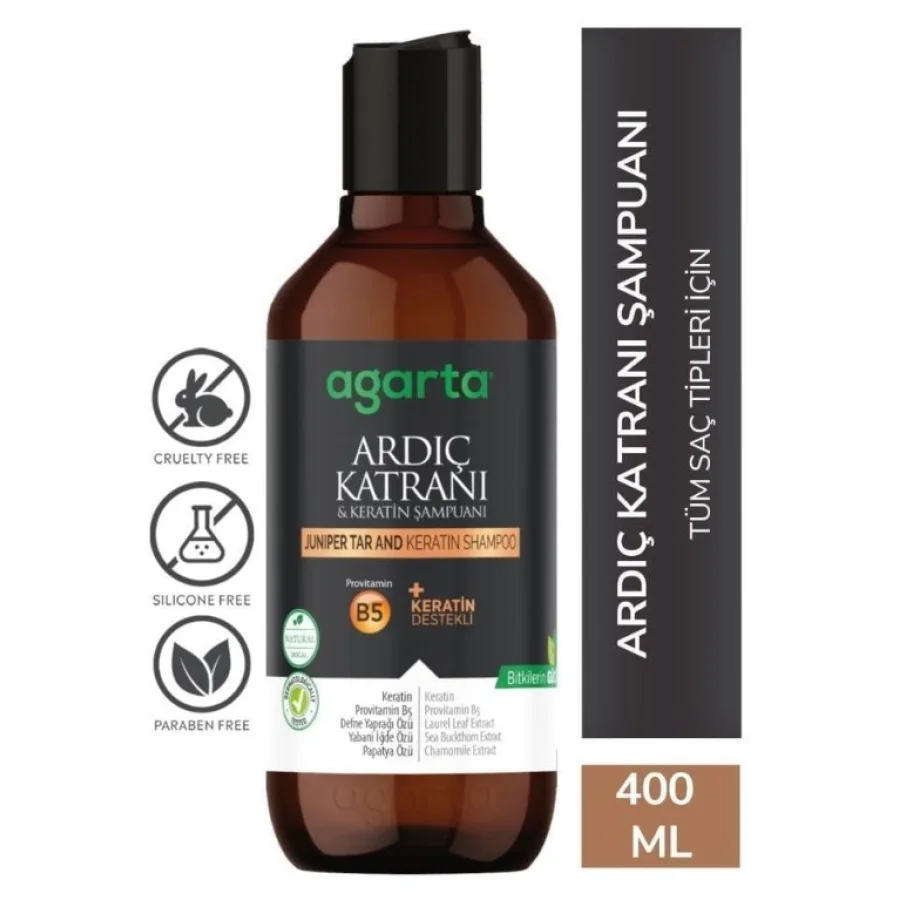 Agarta Ardıç Katranı & Keratin Şampuanı, 400 ml