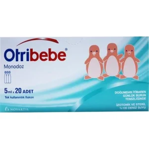 Otribebe Monodoz İzotonik ve Steril Deniz Suyu, 5 ml, 20 Flakon