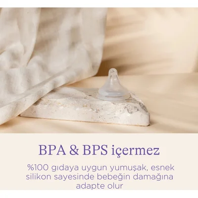 Lansinoh Biberon Natural Wawa Biberon Emziği, 2'li, 240 ml