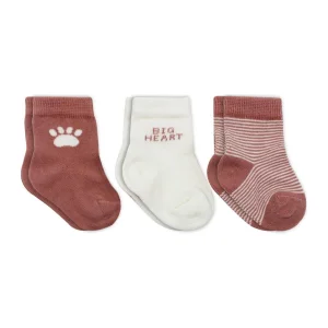 Bistyle Penye Soket Çorap, 3'lü, Pudra