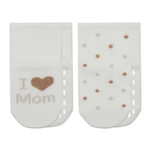 Bistyle Mom Dad Penye Kaymaz Soket Çorap, 2'li, Puan, Mom