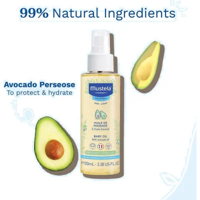 Mustela Bebek Masaj Yağı, 100 ml