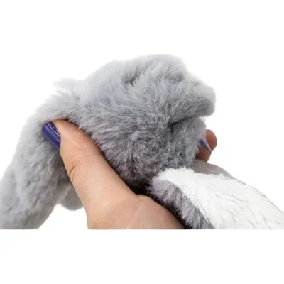 BabyJem Tutmalı Peluş, Mini Tavşan, Gri