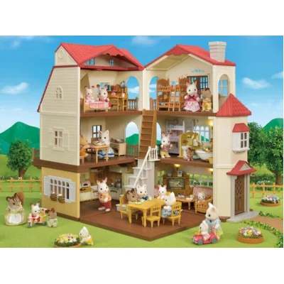 Sylvanian Families Kırmızı Çatılı Işıklı Şehir Evi