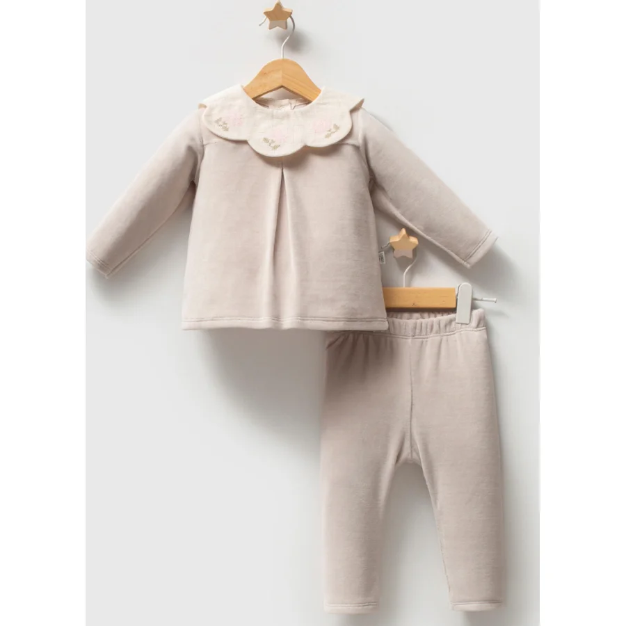 Tongs Baby Etamine Takım, 2'li, Gri