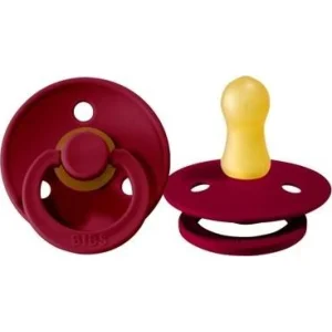 Bibs Colour Kauçuk Emzik, 0-6 Ay, Ruby