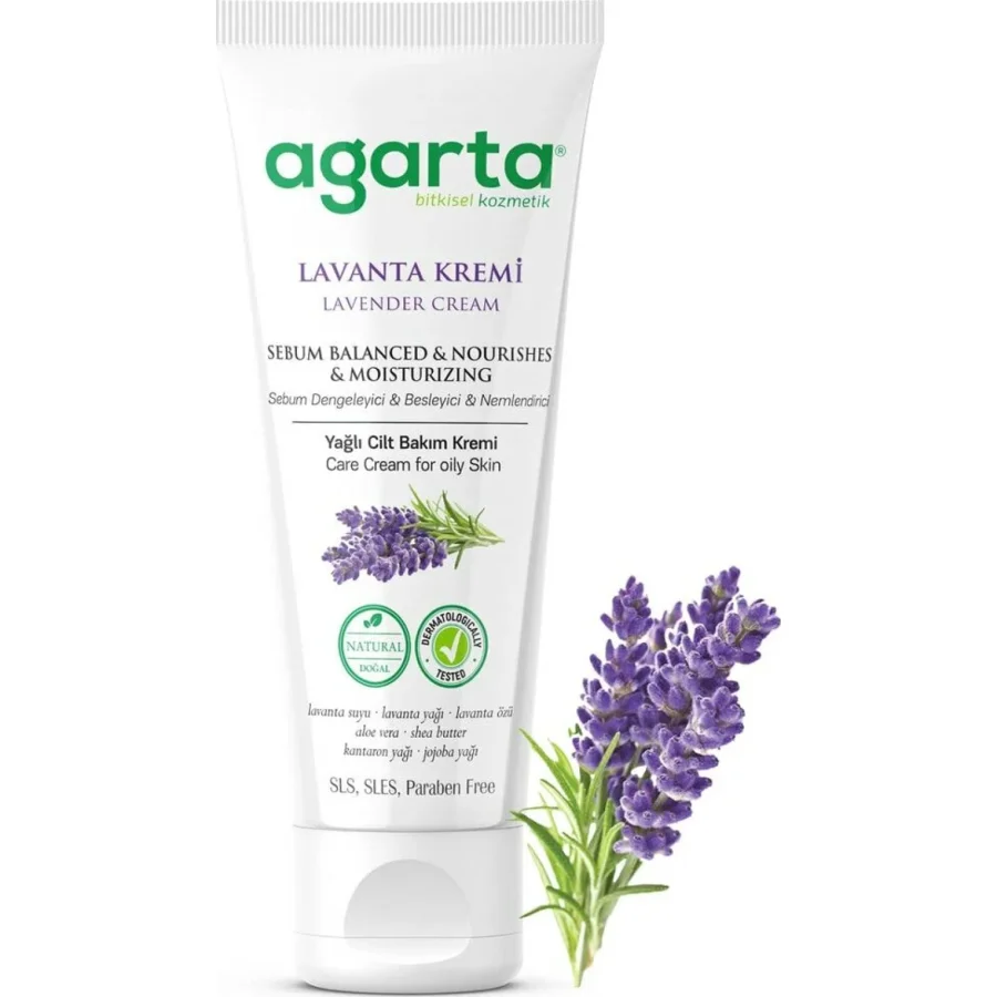 Agarta Doğal Cilt Bakım Kremi, 75 ml, Lavanta