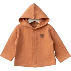 Bebitof Kapüşonlu Bebek Hırka 80153 Kiremit