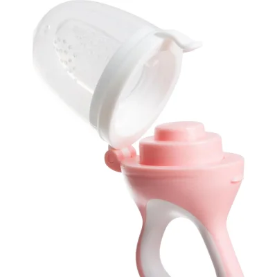 BabyJem Silikon Uçlu Meyve Sebze Emziği, Pembe