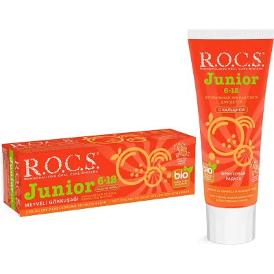 R.O.C.S. Junior Diş Macunu 6-12 Yaş 60 ml Meyveli Gökkuşağı