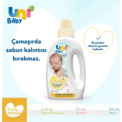 Uni Baby Yenidoğan Sıvı Çamaşır Sabunu, 1500 ml