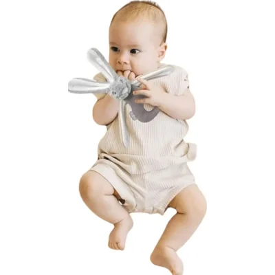 BabyJem Tutmalı Peluş, Mini Tavşan, Gri