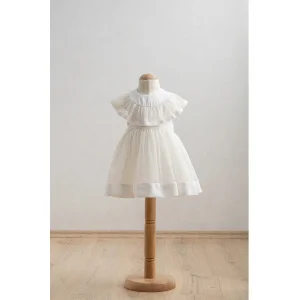 Tongs Baby Bebek Elbise, Ekru