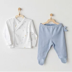 Andywawa Ocean Is My Happy Place Bebek Zıbın, 2'li, Mavi