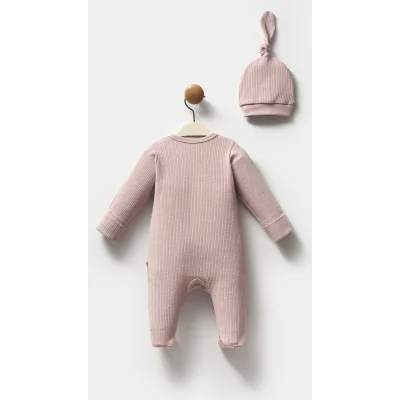 Moi Noi Şapkalı Tulum MNB1235 Mürdüm