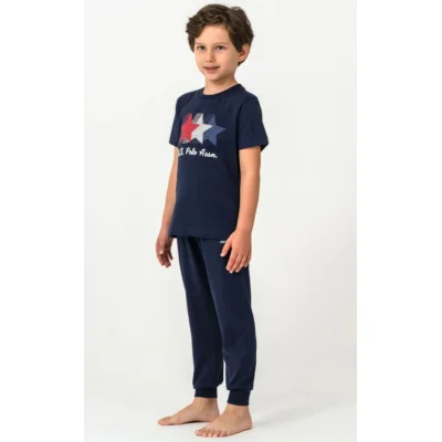 U.S. Polo Kısa Kol Pijama Takım, Lacivert