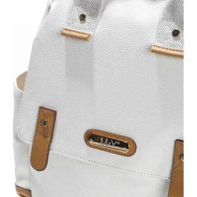 M&Y Holifera Deri Anne Bebek Bakım Sırt Çantası 7260 Krem