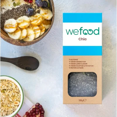 Wefood Siyah Chia, Glutensiz, 300 g