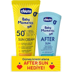 Chicco Baby Moments Sun Güneş Sprey, SPF 50+, 150 ml, + After Sun Hediye