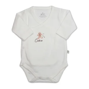 Bistyle Cookies Make Happy Uzun Kol Kruvaze Badi, Ekru