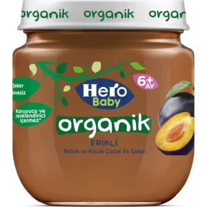 Hero Baby Organik Erik Püresi Kavanoz Maması, 120 g