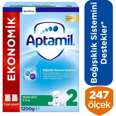 Aptamil 2 Devam Sütü, 1200 g