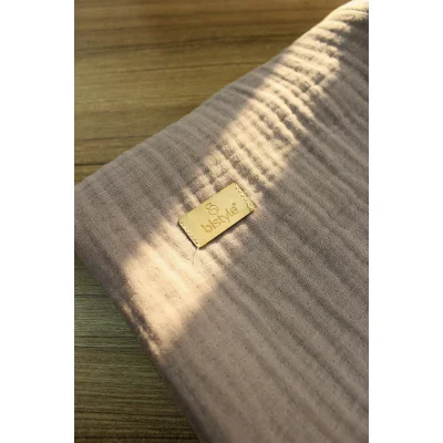 Bistyle Müslin Battaniye, 120x120 cm, Bej