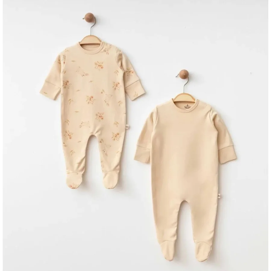 Eslenza Baby Organik Tulum, 2'li, Bej