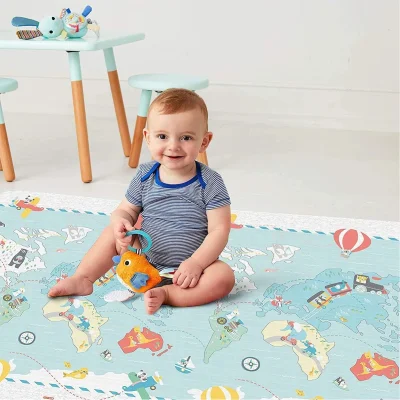 Skip Hop Çift Taraflı Oyun Halısı Oyun Matı, Harita