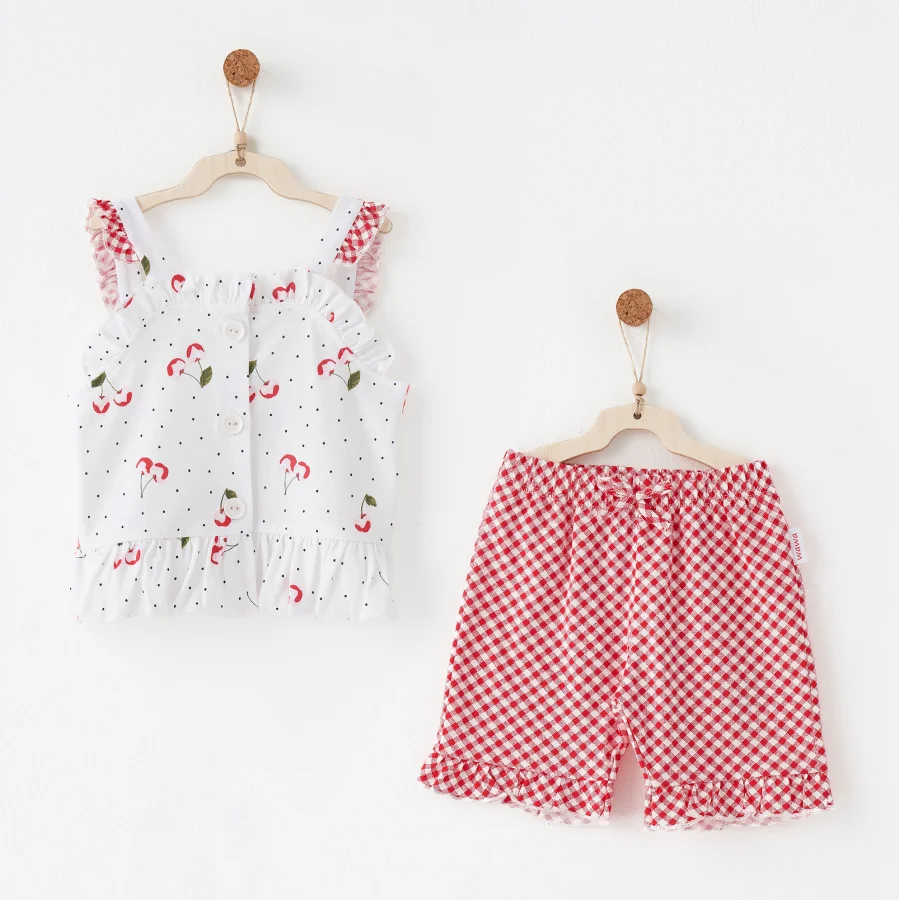 Andywawa Cherry Chatty Takım, 2'li, Kırmızı