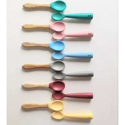 OiOi Nam Nam Silikon Mama Kaşığı Velvet Rose